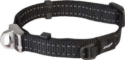 ошейник для собаки крупных пород размер ХL с магнитной застяжкой и эластичной вставкой для безопасного экстренного снятия, 420-660 мм, при 0649510037122