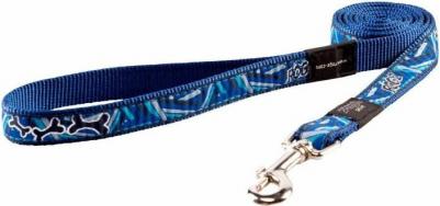 поводок для собак крупных пород размер L серия Fancy Dress. Длина 140 см синий – фото 1