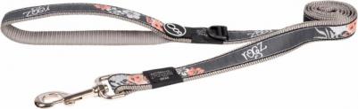 поводок для собак средних пород размер M серия Fancy Dress. Длина 140 см, корал/серый – фото 5