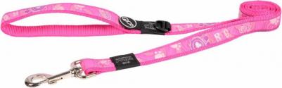 Поводок Fancy dress розовая лапка M, ширина 1,6 см, длина 1,4м 47973 – фото 6