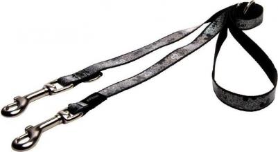 поводок перестежка для мелких изящных собак размер M серия Trendy. Длина до 180 см, черный – фото 2