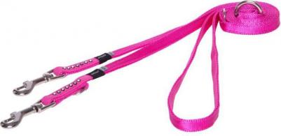 поводок перестежка для миниатюрных изящных собак размер XS серия Luna. Длина до 180 см, розовый