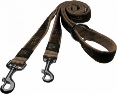 Поводок-перестежка для собак Fancy Dress Кофейные косточки, XL