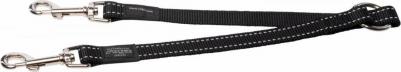 поводок-сворка для 2-х собак черный - 330 мм – фото 5