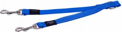 поводок-сворка для 2-х собак, длина 330 мм, синий – фото 6
