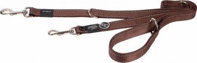 Поводок Utility перестежка шоколадный M, ширина 1,6 см, длина 1,8м 47481