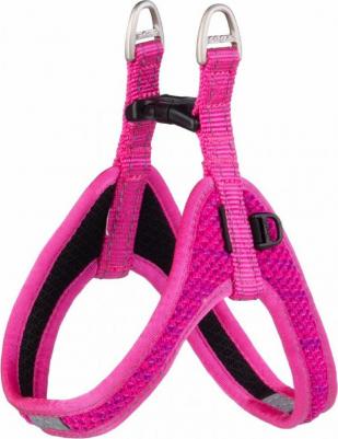 Шлейка для собак L, с мягкими вставками легконадеваемая, 630 мм, нейлон, желтый – фото 8