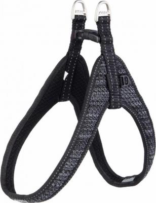 Шлейка для собак XXS, нейлон, полимер, черный – фото 4