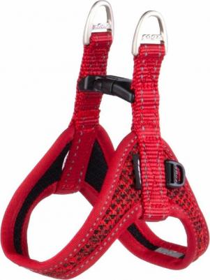 Шлейка для собак XXS, нейлон, полимер, красный