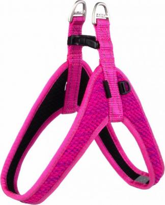 Шлейка для собак XXS, нейлон, полимер, розовый – фото 4