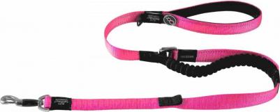 Универсальный поводок для собак, нейлон, неопрен, полиэстер, розовый, длина 0.8 м – фото 1