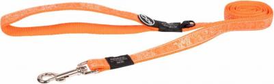 Универсальный поводок для собак, нейлон, пластик, оранжевый, длина 1.8 м 0649510053436 – фото 4