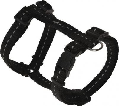 Utility шлейка для собак, черная, размер S, ширина 11 мм 23 - 37 см – фото 1