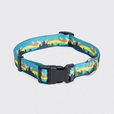 Ошейник 15мм/30-45см горный голубой