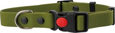 Ошейник из биотана с фастексом, 25мм, обхват шеи 37-55см, матовый, оливковый – фото 5