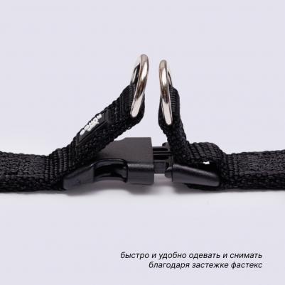 Шлейка для собак нейлоновая Step-in, объем груди 35-53 см, ширина 10 мм – фото 6