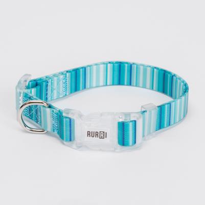 Ошейник для собак и кошек, обхват шеи 45 см, ширина 2 см, голубой