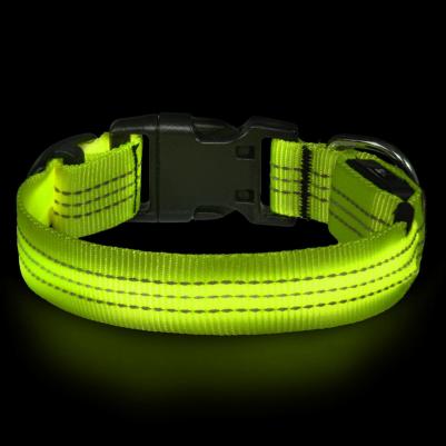 Светодиодный ошейник Барри, зелёный S – фото 4
