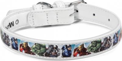 Ошейник для собак повседневный, Marvel Мстители, обхват шеи 25 см, кожа – фото 1