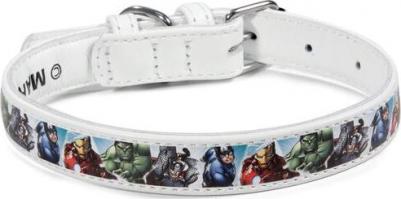 Ошейник для собак повседневный, Marvel Мстители, обхват шеи 45 см, кожа, мультиколор