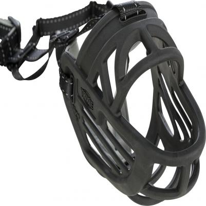 Намордник Muzzle Flex, силикон, M–L, черный – фото 1