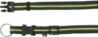 Ошейник для собак "Fusion", 35-55 см, черно-зеленый – фото 1