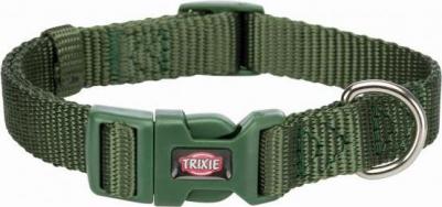 Ошейник для собак "Premium", XXS–XS: 15–25 см/10 мм (темно-зеленый)