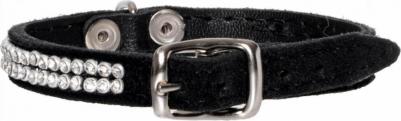 Ошейник для собак Люкс Велюр-лайт со стразами 27-30 см