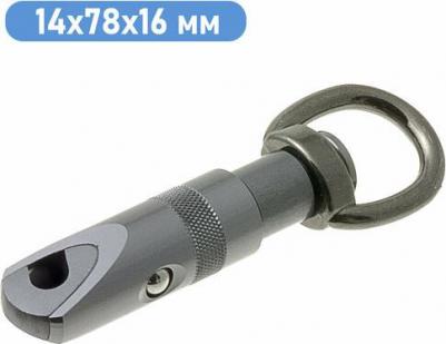 Карабин Эволюшн цилиндрический, уголь, 14х78х16 мм – фото 1