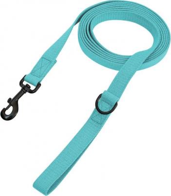 Поводок для прогулок брезент бирюзовый, 25 мм х 2 м – фото 3