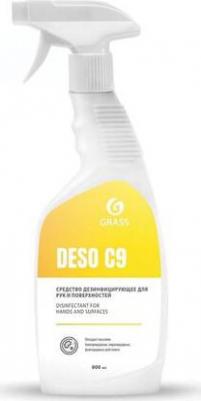 Антисептик кожный дезинфицирующий спиртосодержащий 600 мл DESO C9, готовый раствор, распылитель, 550023