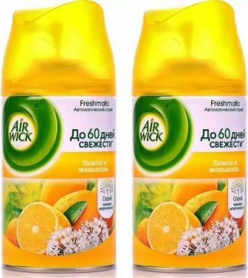 Сменный баллон к автоматическому освежителю воздуха Freshmatic Лимон и женьшень 250 мл