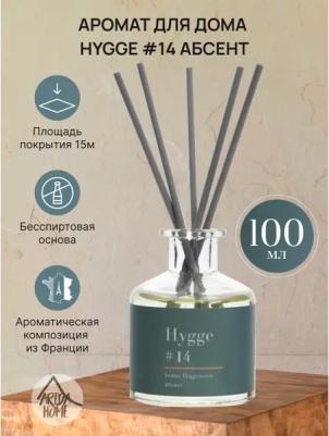 Диффузор ароматический Hygge #14 Абсент 100 мл (комплект из 2 шт) – фото 6