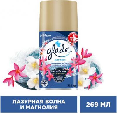 Сменный баллон для автоматического освежителя воздуха Лазурная волна и магнолия 269 мл – фото 12