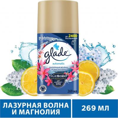 Сменный баллон для автоматического освежителя воздуха Лазурная волна и магнолия 269 мл – фото 19