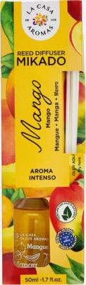 Аромадиффузор Жидкий ароматизатор для воздуха с палочками MIKADO. "Манго" 50.0