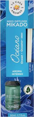 Аромадиффузор Жидкий ароматизатор для воздуха с палочками MIKADO. "Океан" 50.0