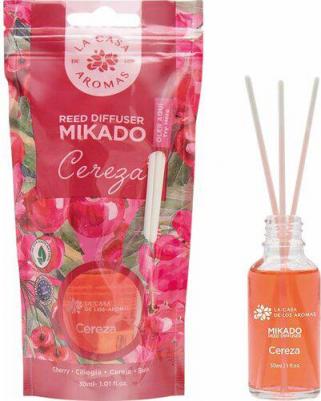 Аромадиффузор Жидкий ароматизатор для воздуха с палочками MIKADO. "Вишня" 30.0 – фото 1