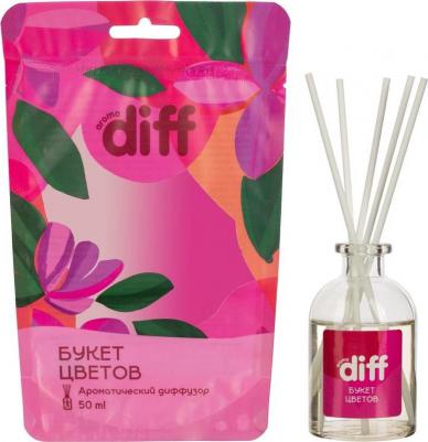 Диффузор ароматический Aroma Diff, 50 мл, букет цветов – фото 2