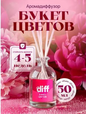 Диффузор ароматический Aroma Diff, 50 мл, букет цветов – фото 3