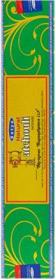 Благовония Пачули Сатья (Natural Patchouli incense ) 15г/12 шт коробка