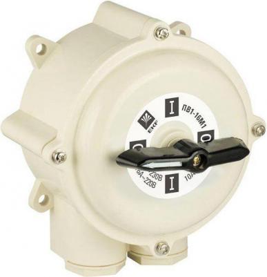 Выключатель пакетный 1-кл. 16А IP56 ПВ2-16 М1 пл. беж. pv-2-16-4 – фото 2