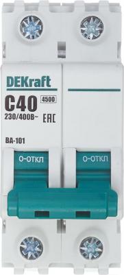 Выключатель автоматический SE DEKraft ВА-101, 2 полюса, С, 25 А, 4.5 кА, 11068DEK – фото 6