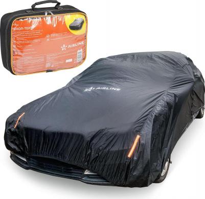 Чехол-тент на автомобиль защитный M молния для двери, универсал., черный ADCT005 – фото 2