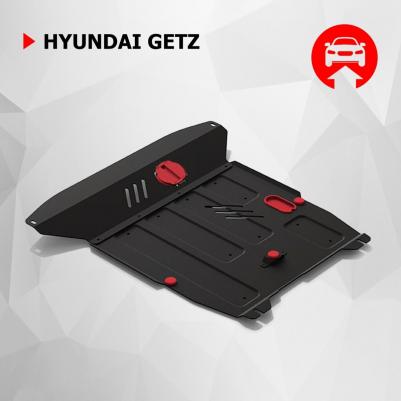 Защита картера и КПП для Hyundai Getz 2002-2011, сталь 1.8 мм, 111.02304.2