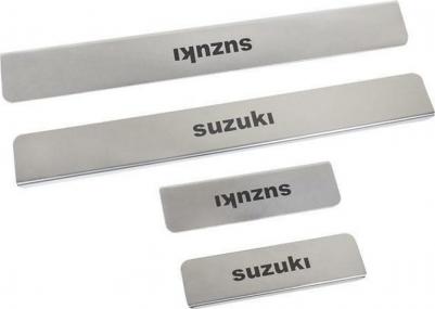 Накладки внутренних порогов для SUZUKI Swift, Kizashi NPK-009