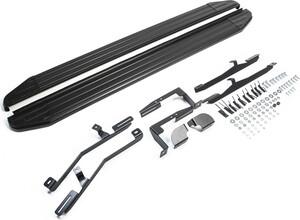 Автомобильные пороги для Hyundai Santa Fe III 2012-2018 г.в./Santa Fe Premium 2015-2016 г.в. Premium-Black