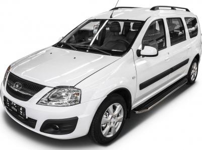 Автомобильные пороги для Lada Largus универсал 2012-2021 г.в./Largus Cross универсал 2014-2021 г.в. Premium