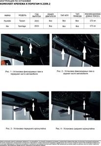 Пороги Hyundai Tucson 15-18 18-/Kia Sportage 16-18 Premium-Black – фото 3