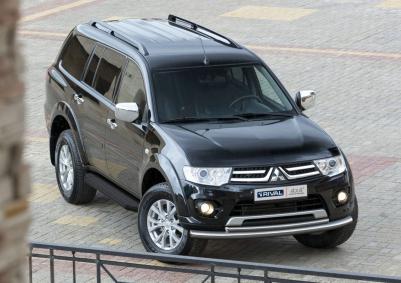Пороги Mitsubishi Pajero Sport II 2008-2016 Premium-Black – фото 4